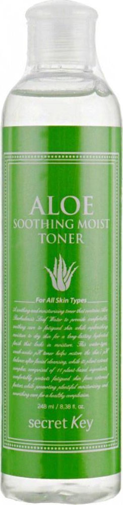 Secret Key Aloe Soothing Moist Toner kojąco-nawilżający tonik do twarzy 248ml 1