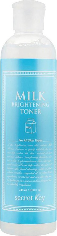 Secret Key Milk Brightening Toner rozświetlający tonik do twarzy z proteinami mleka 248ml 1