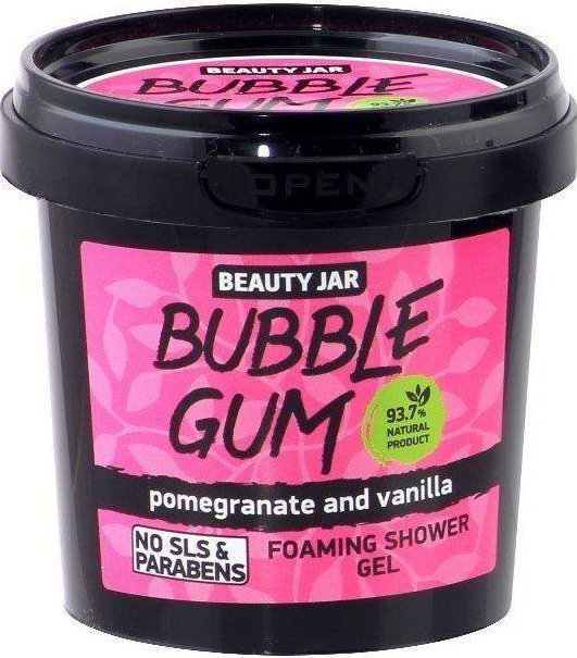 Beauty Jar Bubble Gum żel pod prysznic z wanilią i granatem 150g 1