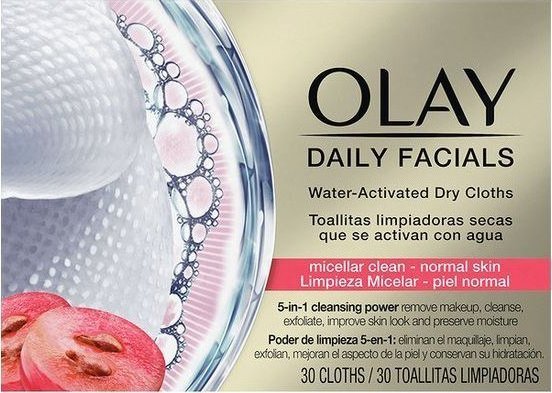 Olay Chusteczki do demakijażu Cleanse Daily Facials Micellar Olay (30 pcs) Skóra normalna 1