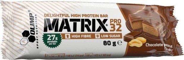Olimp Matrix Pro 32 80g - Baton Białkowy Chocolate Peanut 1