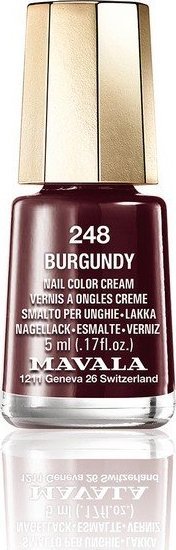 Mavala Lakier do paznokci Nail Color Cream Mavala 248-burgundy (5 ml) 1