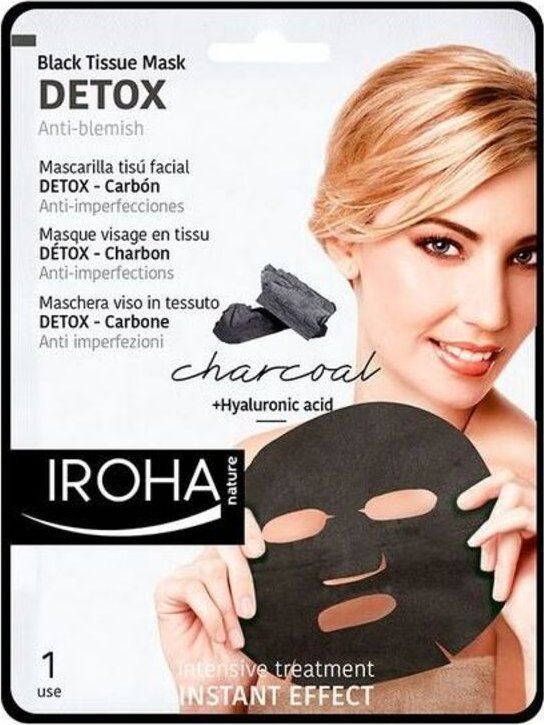 Iroha Środek Czyszczący do Twarzy Detox Charcoal Black Iroha 1