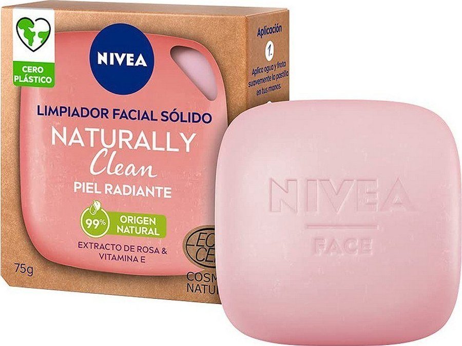 Nivea Środek Czyszczący do Twarzy Naturally Clean Nivea Solid (75 g) 1