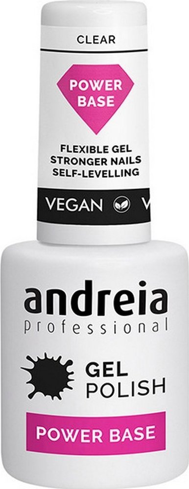 Andreia Lakier do Paznokci Półtrwały Gel Polish Power Base Andreia Clear (10,5 ml) 1