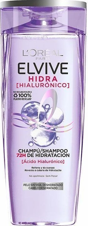 L OREAL Szampon Nawilżający L'Oreal Make Up Elvive Hidra Kwas Hialuronowy (285 ml) 1