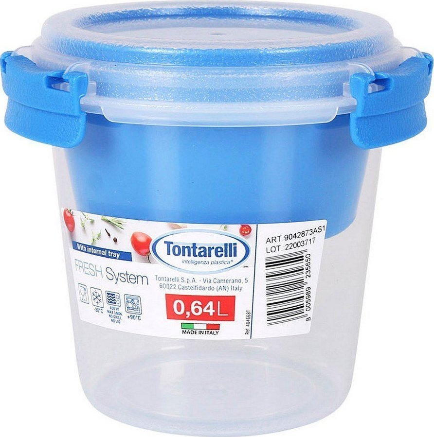 Tontarelli Pojemnik Tontarelli Fresh System Plastikowy 0,64 l Jogurt ( 12,6 x 11,3 cm) 1
