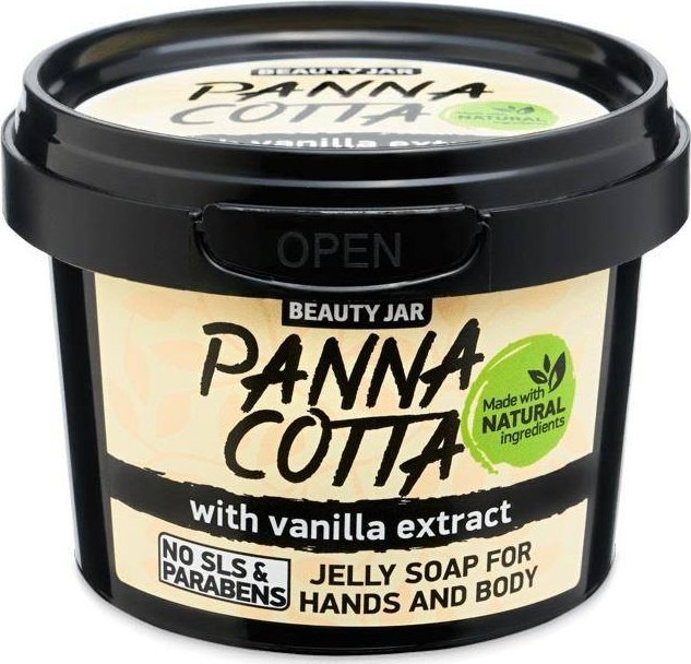 Beauty Jar Panna Cotta żelowe mydło do rąk i ciała z ekstraktem z wanilii 130g 1