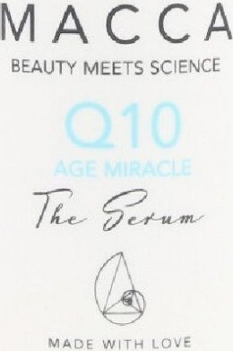 macca Serum Przeciwstarzeniowe Q10 Age Miracle Macca (30 ml) 1