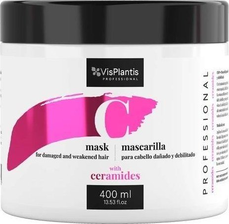 Vis Plantis Mask For Damaged And Weakened Hair maska z ceramidami do włosów osłabionych i zniszczonych 400ml 1