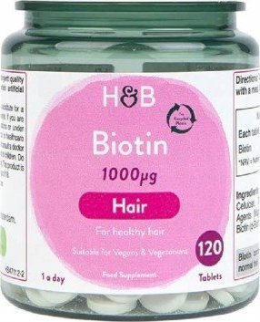 Holland & Barrett Biotyna - Biotin 1000 mcg 120 tabl. Holland & Barrett 1