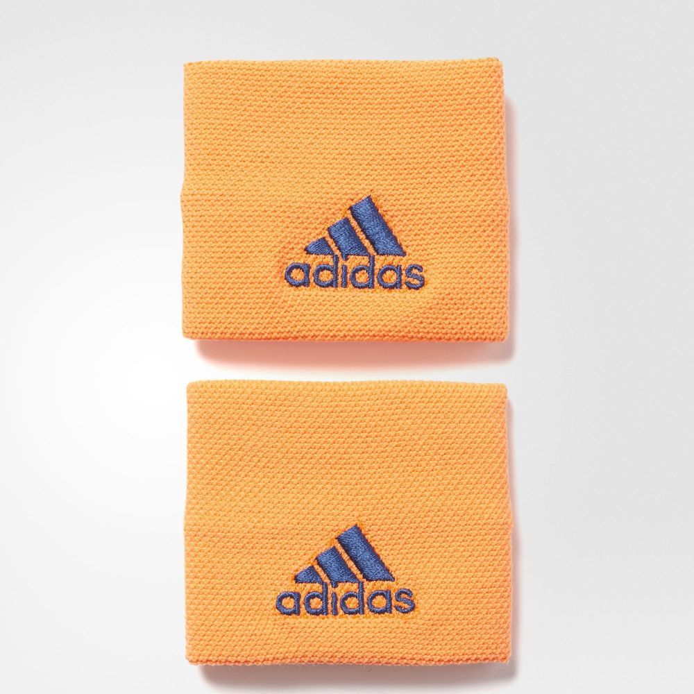 Adidas Opaska Tenisowa Na Nadgarstek S97905 Pomarańczowa Niebieskie Logo (29240) 1