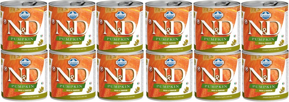 Farmina Farmina N&D Pumpkin Grain Free canine DUCK & PUMPKIN ADULT KARMA MOKRA 12x285g 1