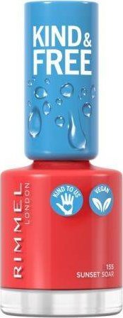 RIMMEL Kind & Free Clean Nail Polish lakier do paznokci 155 Sunset Soar 8ml 1