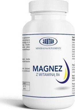 Jantar MAGNEZ + WITAMINA B6 60 KAPSUŁEK (100 mg + 1,4 mg) - JANTAR 1