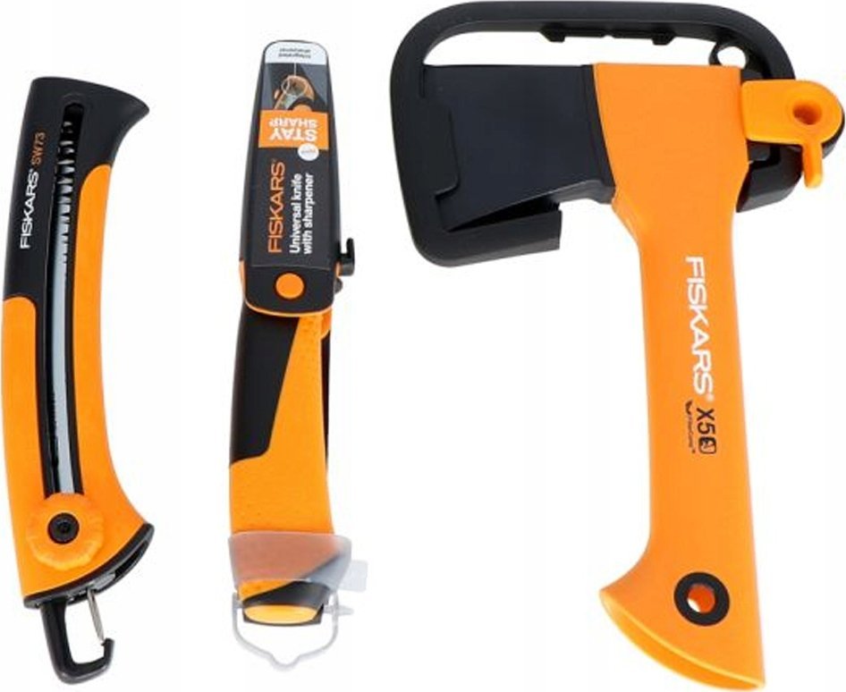 Fiskars Zestaw kempingowy - Siekiera + Nóż + Piła 1
