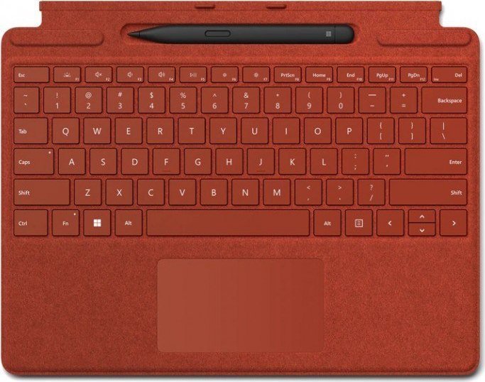Microsoft Microsoft Klawiatura Surface Signature Keyboard z piórem Surface Slim Pen 2 Commercial Poppy Red 8X8-00027 do Pro 8 / Pro X 1
