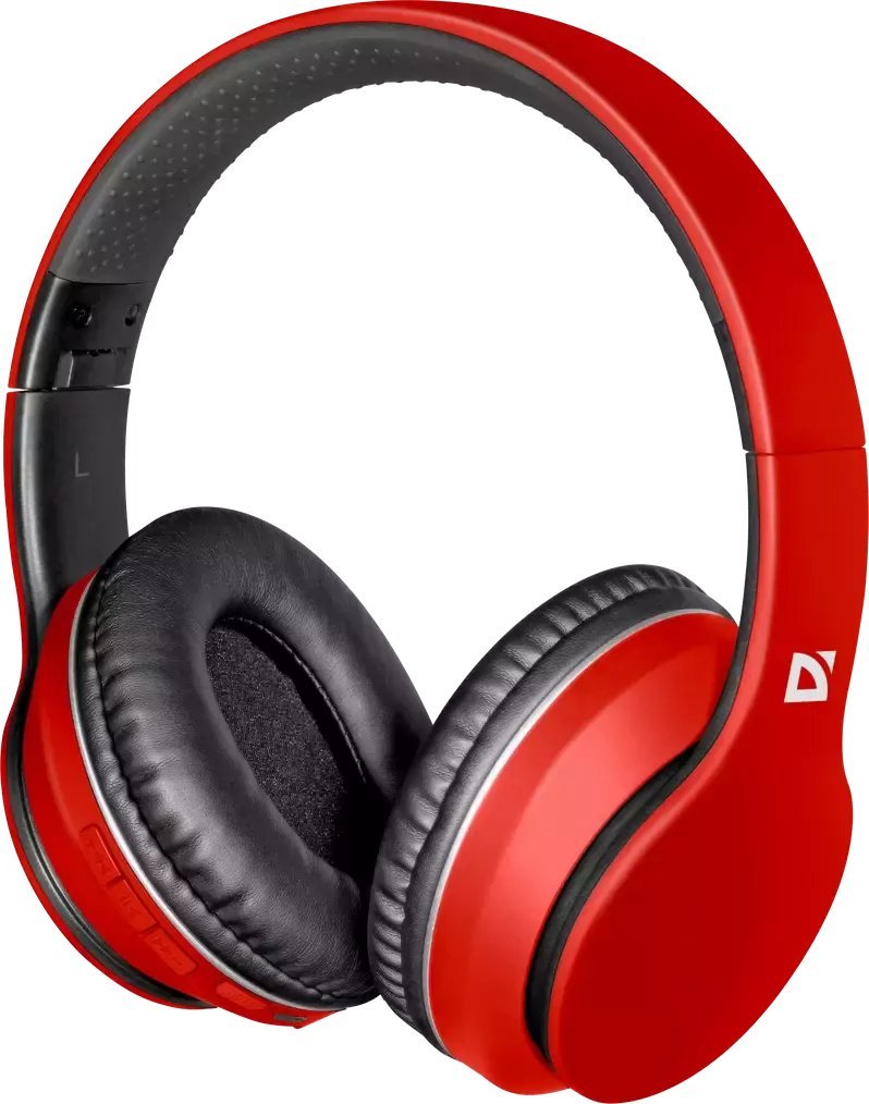 Słuchawki Defender SŁUCHAWKI DEFENDER BLUETOOTH FREEMOTION B580 CZERWONE 1