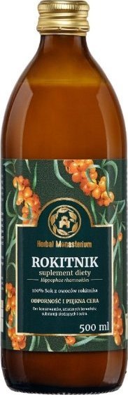 Herbal Pharmaceuticals Sok z Rokitnika, 500 ml - Długi termin ważności! 1