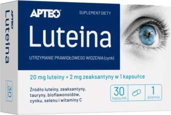 Synoptis Pharma Apteo Luteina, 30 kapsułek - Długi termin ważności! 1