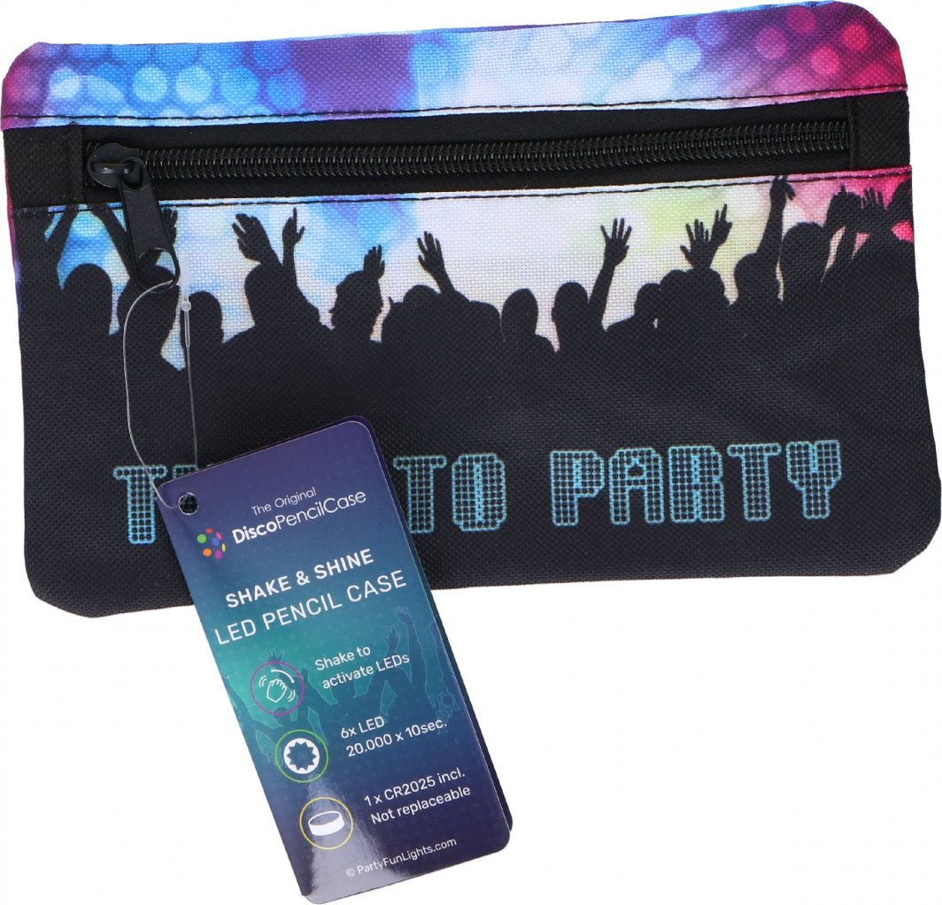 Piórnik Piórnik szkolny Time To Party lampki LED 120x200x10mm uni 1