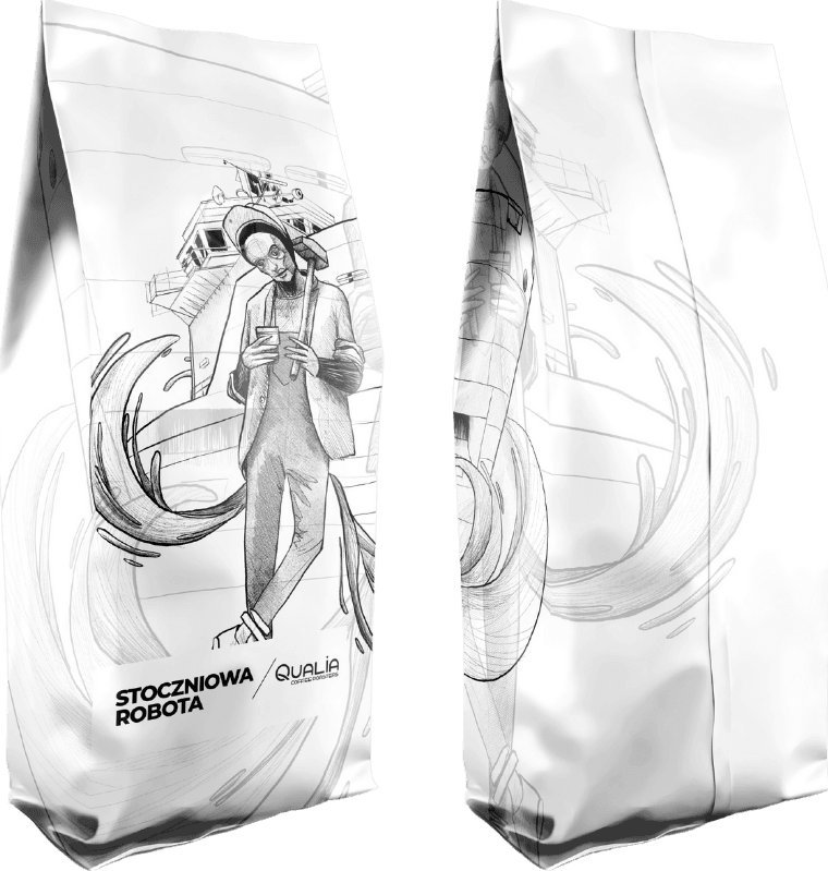 Kawa ziarnista Qualia Caffe Stoczniowa Robota 2.0 1 kg 1