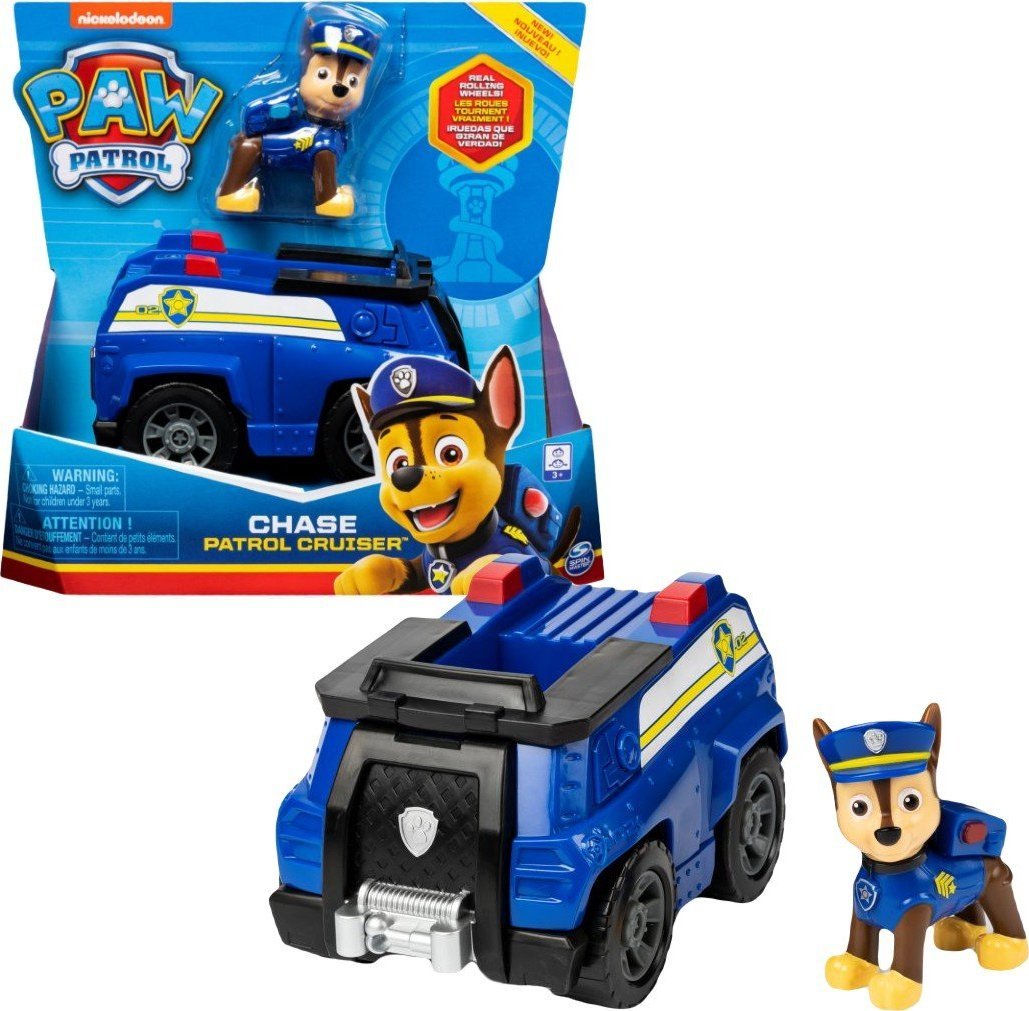Figurka Spin Master SPIN MASTER PSI PATROL POJAZD WÓZ POLICYJNY Z FIGURKĄ CHASE 20114321 1