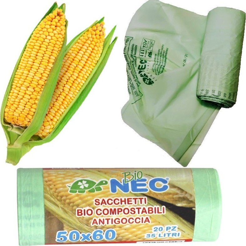 BioNec Worki na odpady bio kompost 50x60cm 35L zielone 1