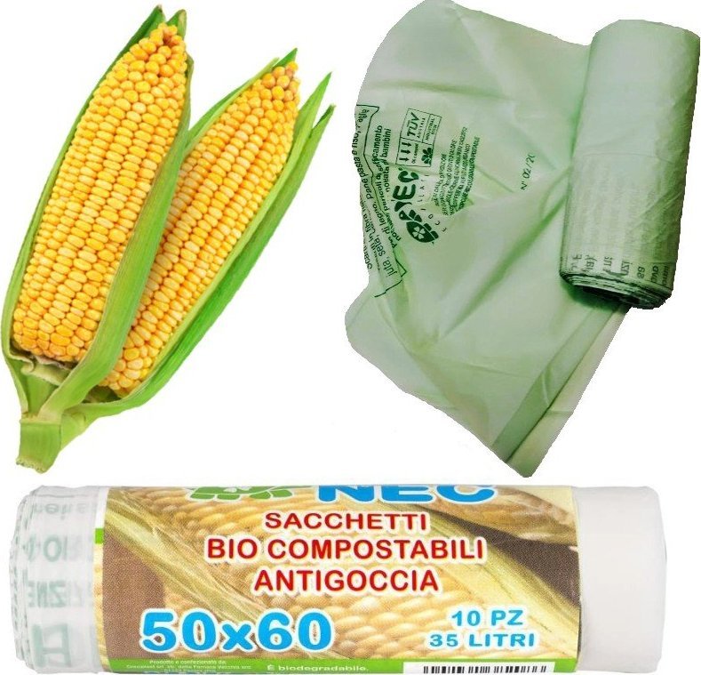 BioNec Worki na odpady bio kompost 50x60cm 35L zielone 1