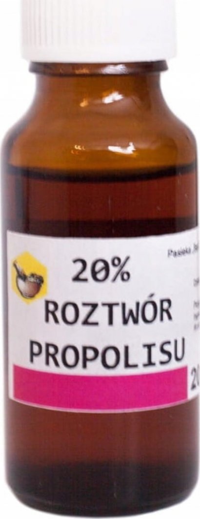 Pasieka Barć 20% ROZTWÓR propolisu 20g działanie ANTYBAKTERYJNE 1