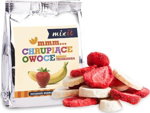 Mixit Lliofilizowane owoce Banan Truskawka 23g MIXIT 1