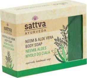 Sattva MYDŁO W KOSTCE DO CIAŁA NEEM I ALOES 125 g - SATTVA 1