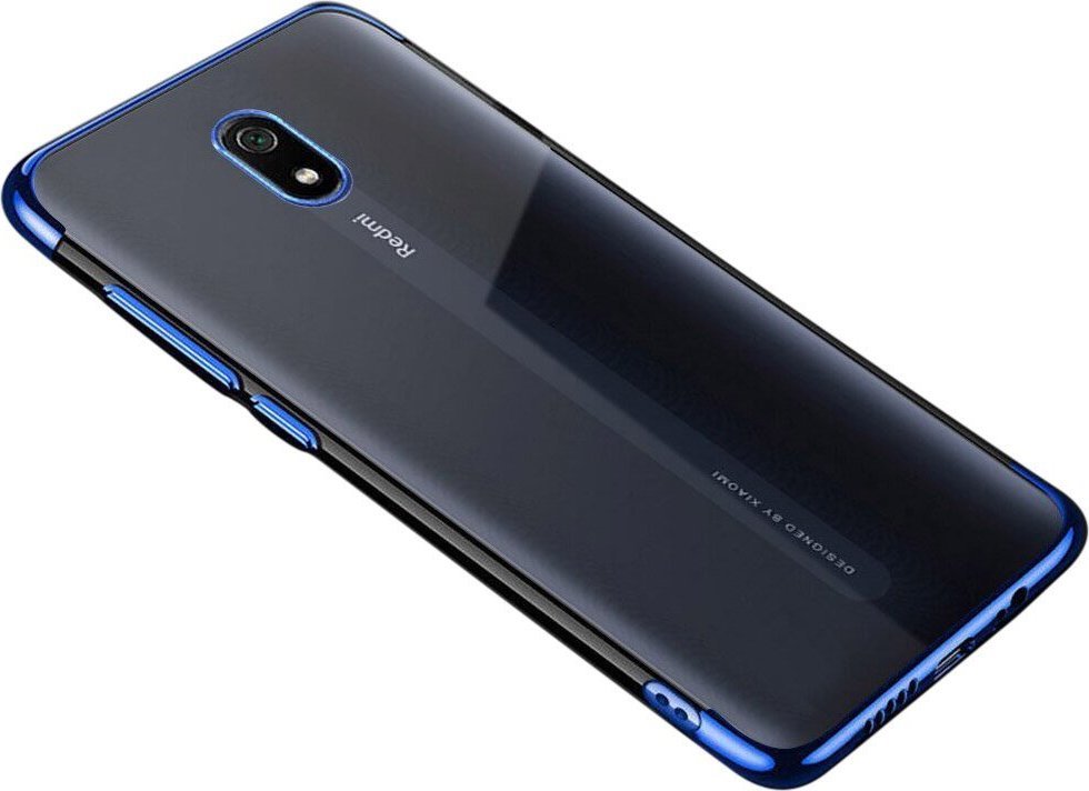 Clear  Clear Color case żelowy pokrowiec etui z metaliczną ramką Xiaomi Redmi 8A niebieski 1