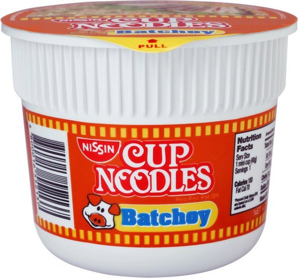 Nissin Original Nissin Mini Cup Noodles, zupa instant wieprzowo-wołowa Botchoy, łagodna 40g - Nissin 1