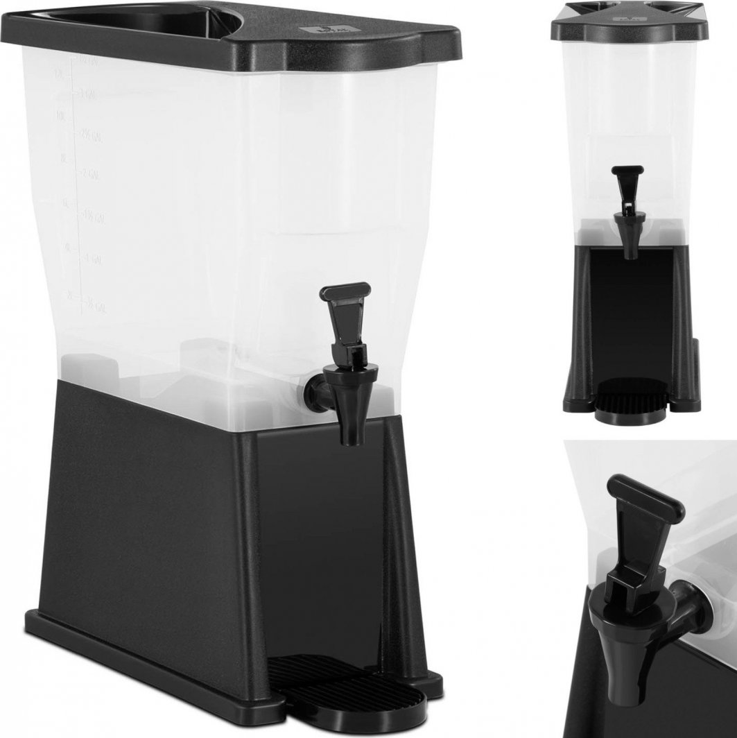 Royal Catering Dyspenser dozownik do soków napojów lemoniady z kranem plastikowy 9.3 l Dyspenser dozownik do soków napojów lemoniady z kranem plastikowy 9.3 l 1