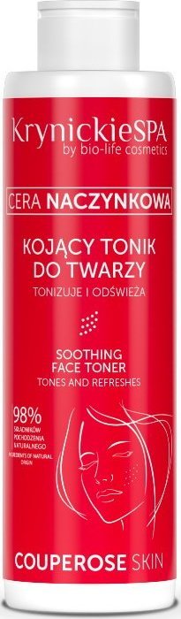 Krynickie Spa KrynickieSPA Kojący tonik do twarzy, cera naczynkowa 200ml 1