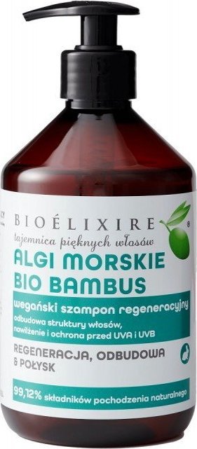 Bioelixire Bioelixire Algi Morskie Bambus Szampon regenerujący 500ml 1