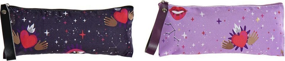 Piórnik DKD Home Decor Etui DKD Home Decor Różowy Liliowy (2 pcs) 1