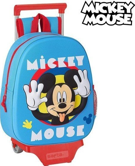 Mickey Mouse Clubhouse Plecak szkolny 3D z kółkami 705 Mickey Mouse Clubhouse Jasnoniebieski 1