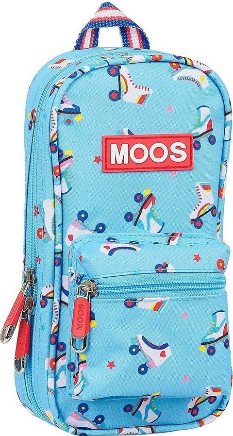 Piórnik Moos Piórnik w kształcie Plecaka Rollers Moos Wielokolorowy Jasnoniebieski 1