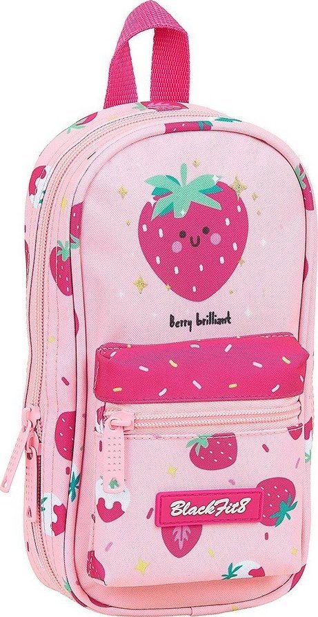 Piórnik Blackfit8 Piórnik w kształcie Plecaka BlackFit8 Berry Brilliant Różowy (33 Części) 1