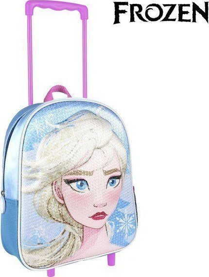 Frozen Plecak szkolny 3D z kółkami Frozen Niebieski 1