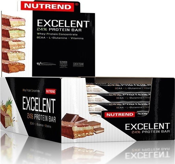 Nutrend NUTREND Excelent 25% Protein Bar 85g BATON BIAŁKOWY Blackcurrant Cranberries 1