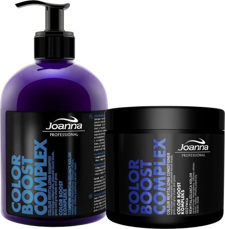 Joanna Joanna Color Boost szampon z odżywką do zachowania chłodnego blondu 2x500ml 1