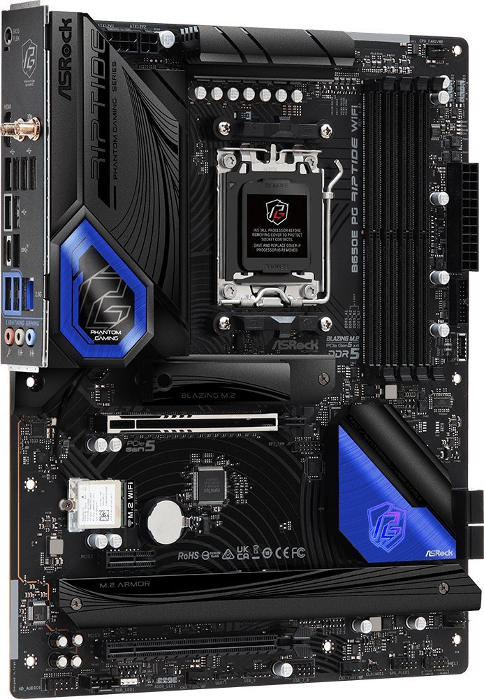マザーボード ASRock B650E PG Riptide Wifi ASRock B650E PG RIPTIDE WIFI - Płyta główna - Morele.net