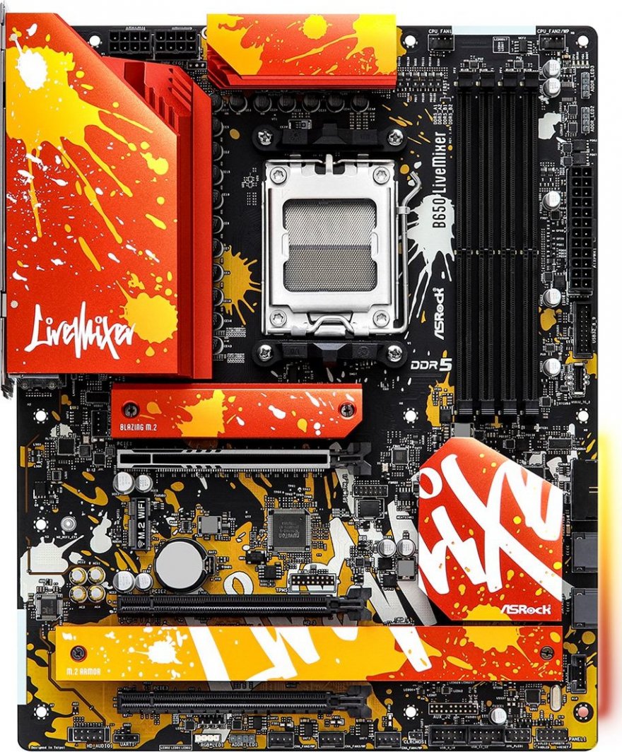 CPU Asrock B650 livemixer & AMD Ryzen 7700 ASRock B650 LIVEMIXER - Płyta główna - Morele.net