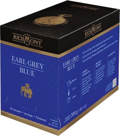 William s Manufacturing Poland Richmont Earl Grey Blue 50x4g - czarna herbata cejlońska z naturalnym olejkiem bergamotki 1