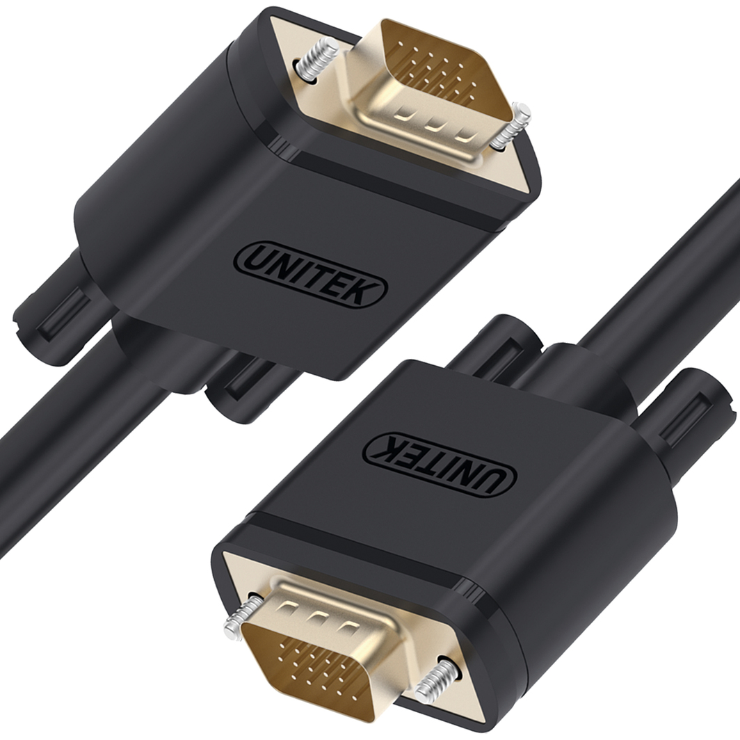Kabel Unitek D-Sub (VGA) - D-Sub (VGA) 2m czarny (Y-C513G) 1