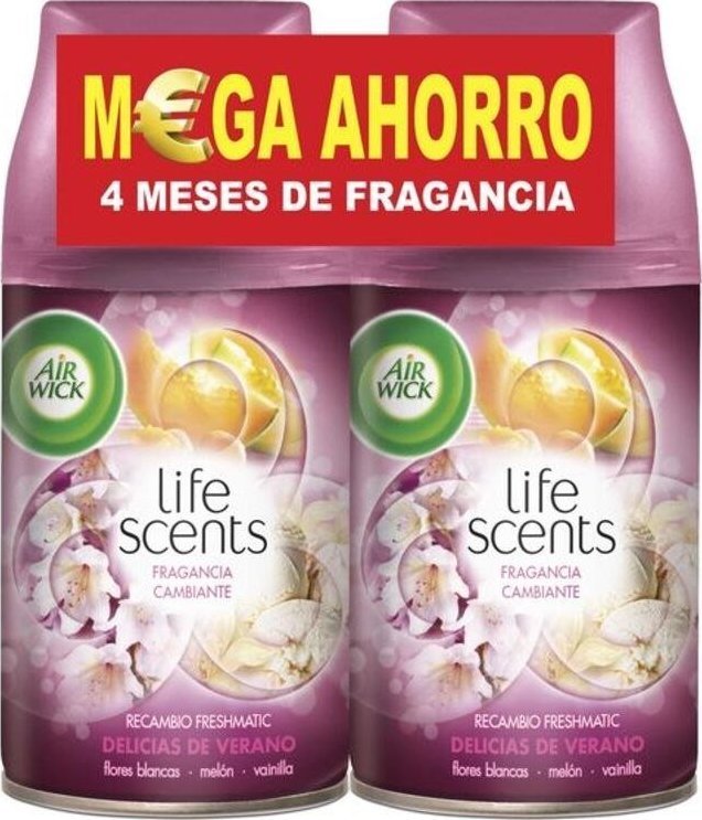 Air Wick Wkłady zapasowe do elektrycznego odświeżacza powietrza Air Wick Life Scents Summer Delights (2 x 250 ml) 1