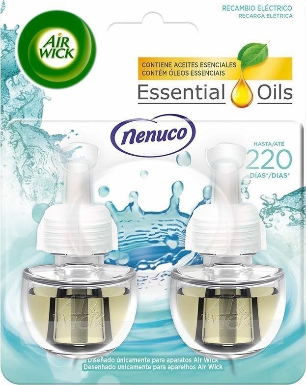Air Wick Wkłady zapasowe do elektrycznego odświeżacza powietrza Air Wick Essential Oils Nenuco (2 x 19 ml) 1